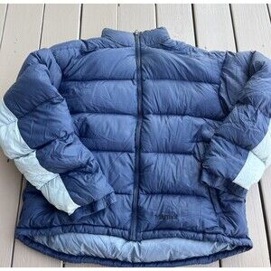 MARMOT Men's Stockholm Jacket 700-Fill Down Winter Puffer with Hood Blue Size XL